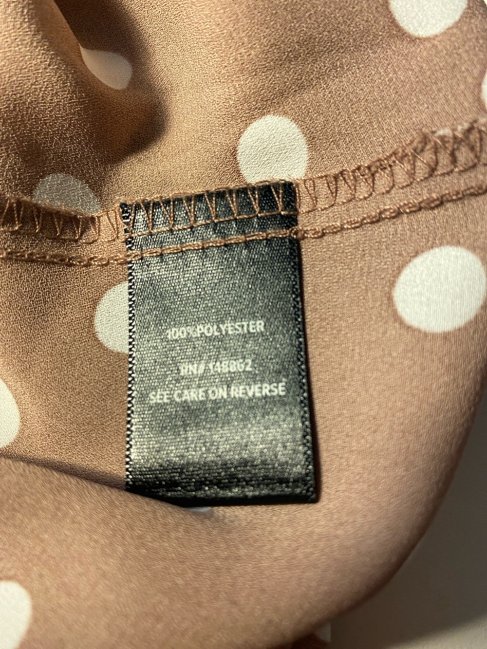torrid Brown Polka Dot Sleeveless Blouse - Picture 6 of 6